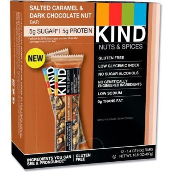 Kind KIND® Nuts and Spices Bar, Salted Caramel and Dark Chocolate Nut, 1.4 oz., 12/Box 26961
